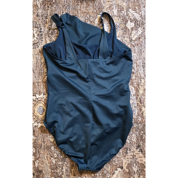 Miraclesuit Azura One Piece Swimsuit Women’s 14 Green Slimming Tummy Control - Picture 5 of 7